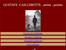 Tablet Screenshot of gustave-caillebotte.fr